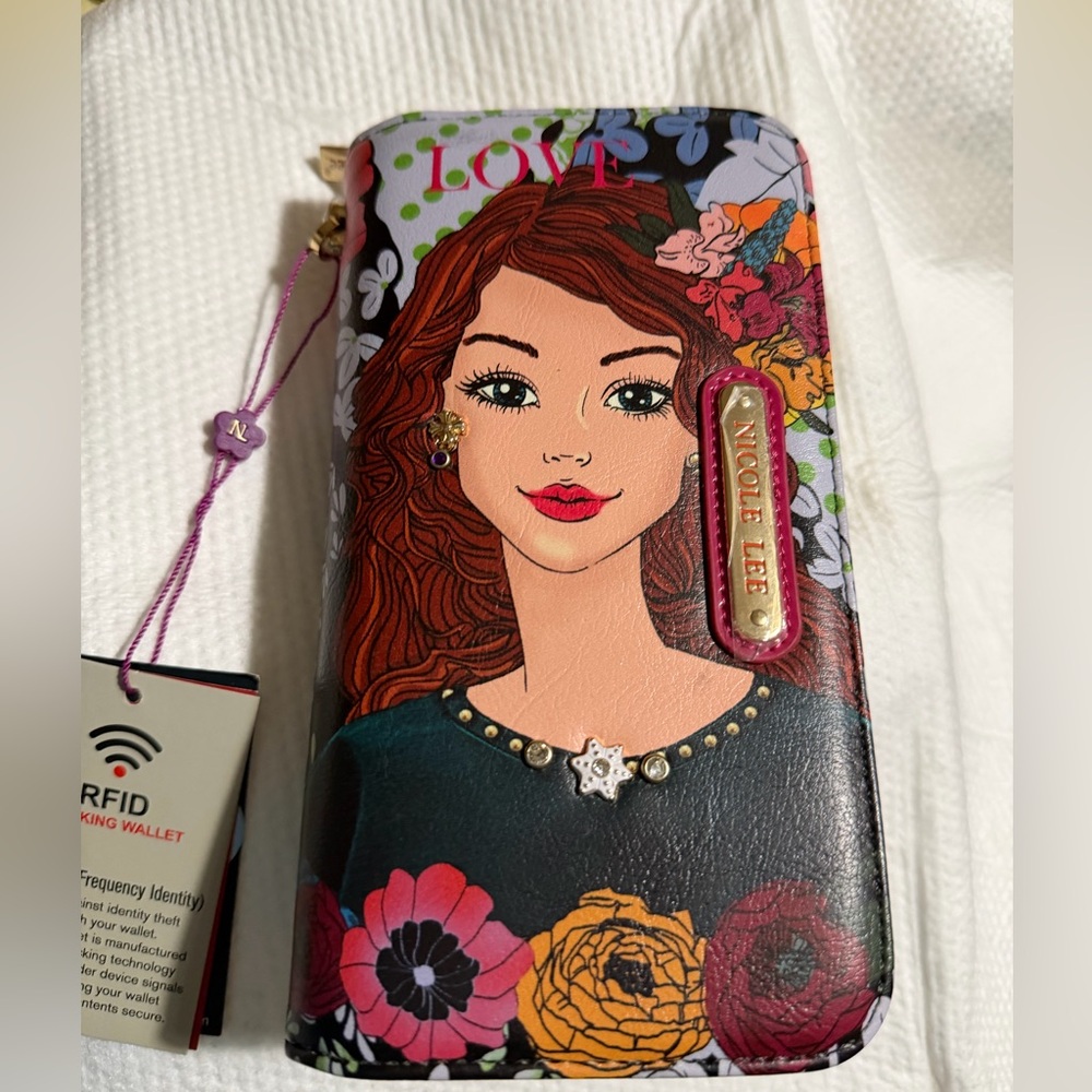 Nicole Lee Colorful Portrait Wallet